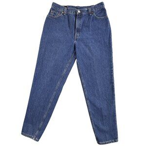 Vintage Levis 550 Jeans Womens 16 Blue Tapered Leg Denim Light Wash USA Made 90s